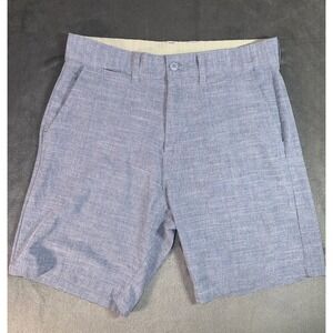 Burnside Mens Hybrid Shorts Light Blue Heathered Stretch Size 33 BH98235